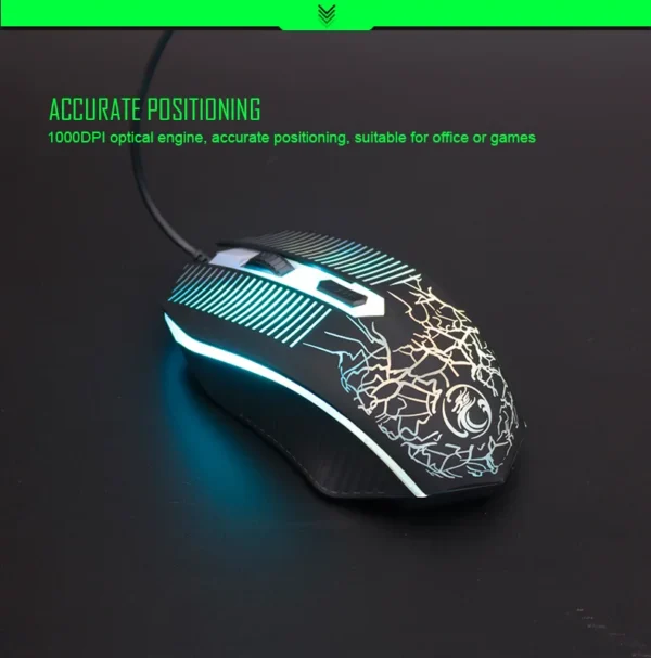 Gaming keyboard and Mouse Wired backlight mechanical feeling keyboard Gamer kit Silent  Gaming Mouse Set for PC Laptop - Image 5