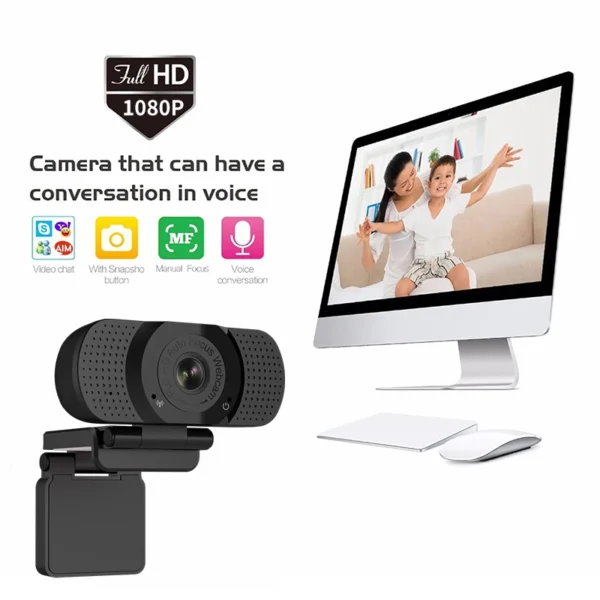 Beauty function 1080P USB Webcam Autofocus Webcam Logitech Webcams With Microphone - Image 4