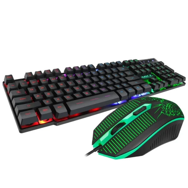 Gaming keyboard and Mouse Wired backlight mechanical feeling keyboard Gamer kit Silent  Gaming Mouse Set for PC Laptop - Image 6